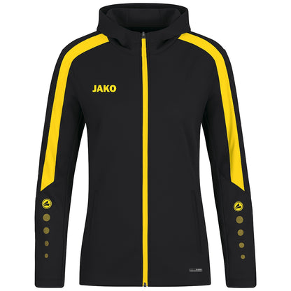 JAKO Kapuzenjacke Power Damen (schwarz/citro)