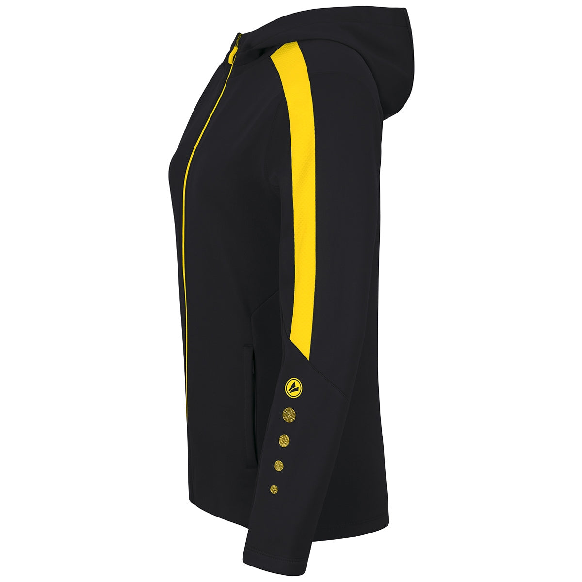 JAKO Kapuzenjacke Power Damen (schwarz/citro)