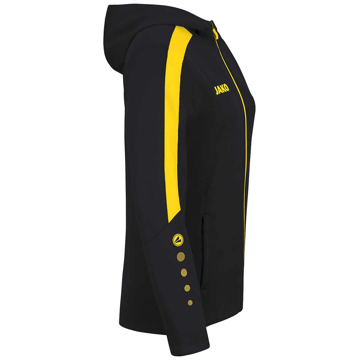 JAKO Kapuzenjacke Power Damen (schwarz/citro)