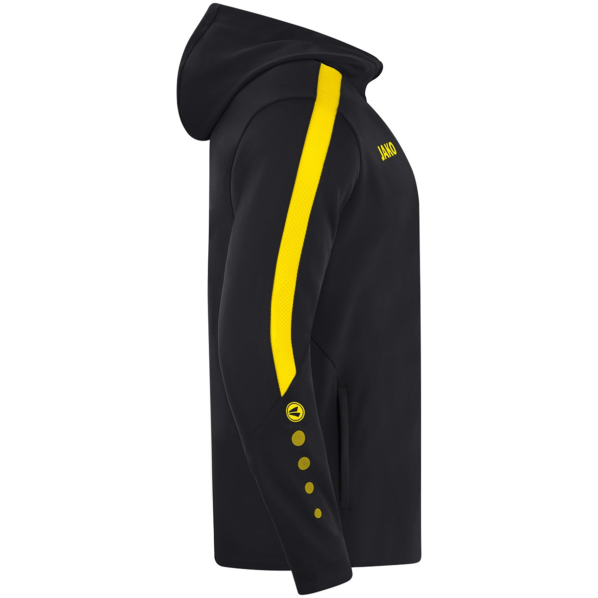 JAKO Kapuzenjacke Power (schwarz/citro)
