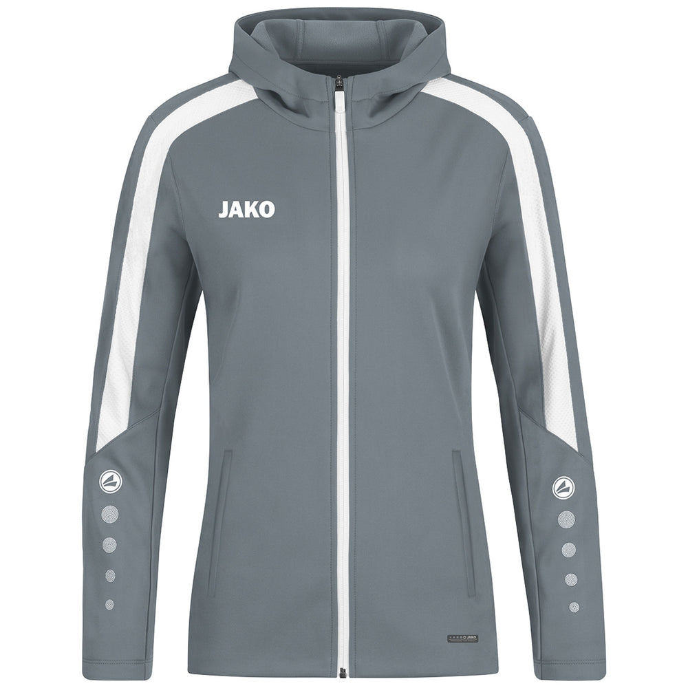 JAKO Kapuzenjacke Power Damen (steingrau)