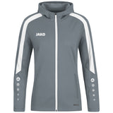 JAKO Kapuzenjacke Power Damen (steingrau)