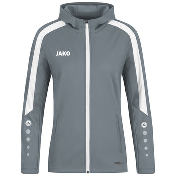 JAKO Kapuzenjacke Power Damen (steingrau)