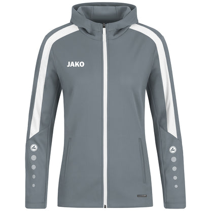 JAKO Kapuzenjacke Power Damen (steingrau)