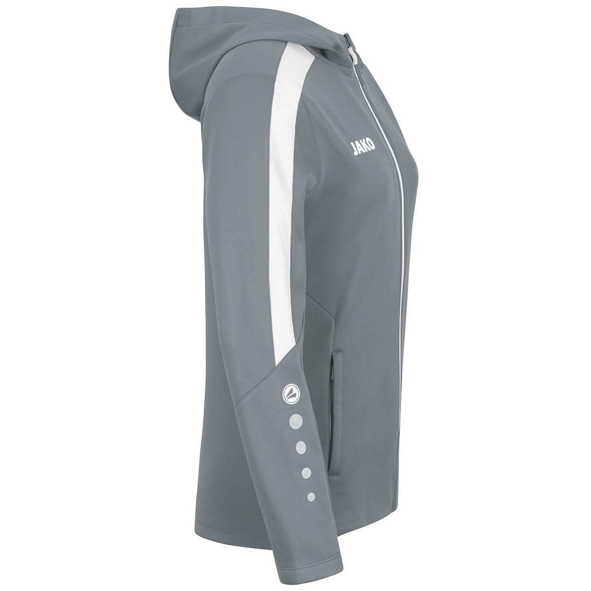 JAKO Kapuzenjacke Power Damen (steingrau)