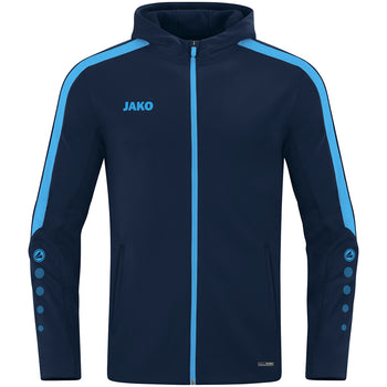 JAKO Kapuzenjacke Power (marine/skyblue)