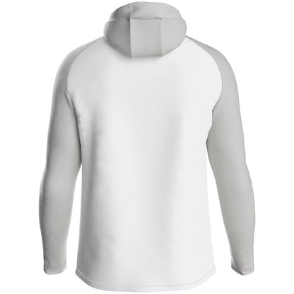 JAKO Kapuzenjacke Iconic (weiß/soft grey/anthra light)