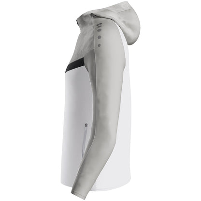 JAKO Kapuzenjacke Iconic Damen (weiß/soft grey/anthra light)