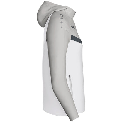 JAKO Kapuzenjacke Iconic Damen (weiß/soft grey/anthra light)