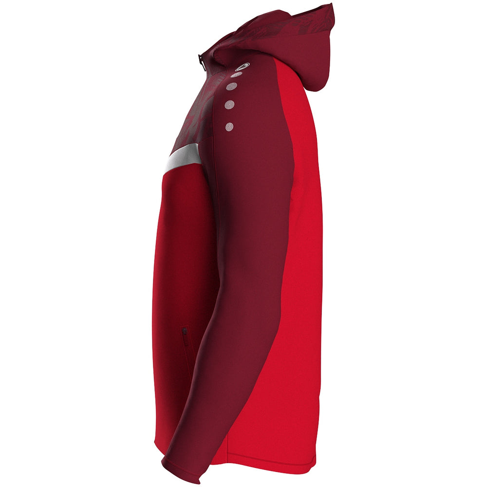 JAKO Kapuzenjacke Iconic (rot/weinrot)