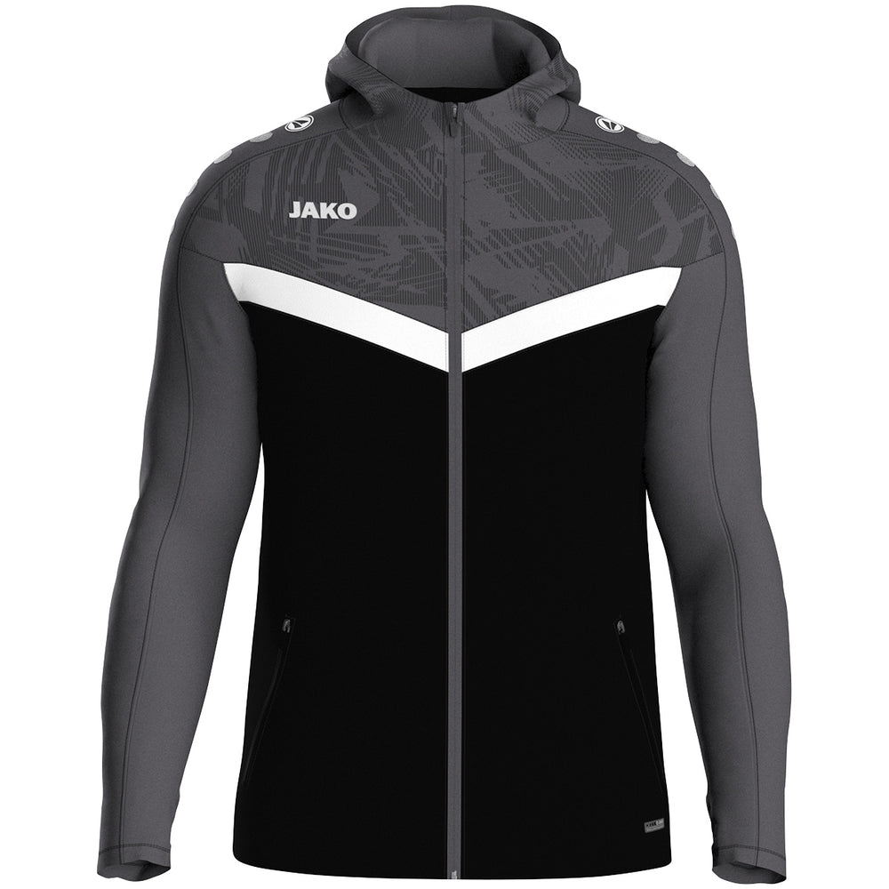 JAKO Kapuzenjacke Iconic (schwarz/anthrazit)