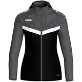 JAKO Kapuzenjacke Iconic Damen (schwarz/anthrazit)