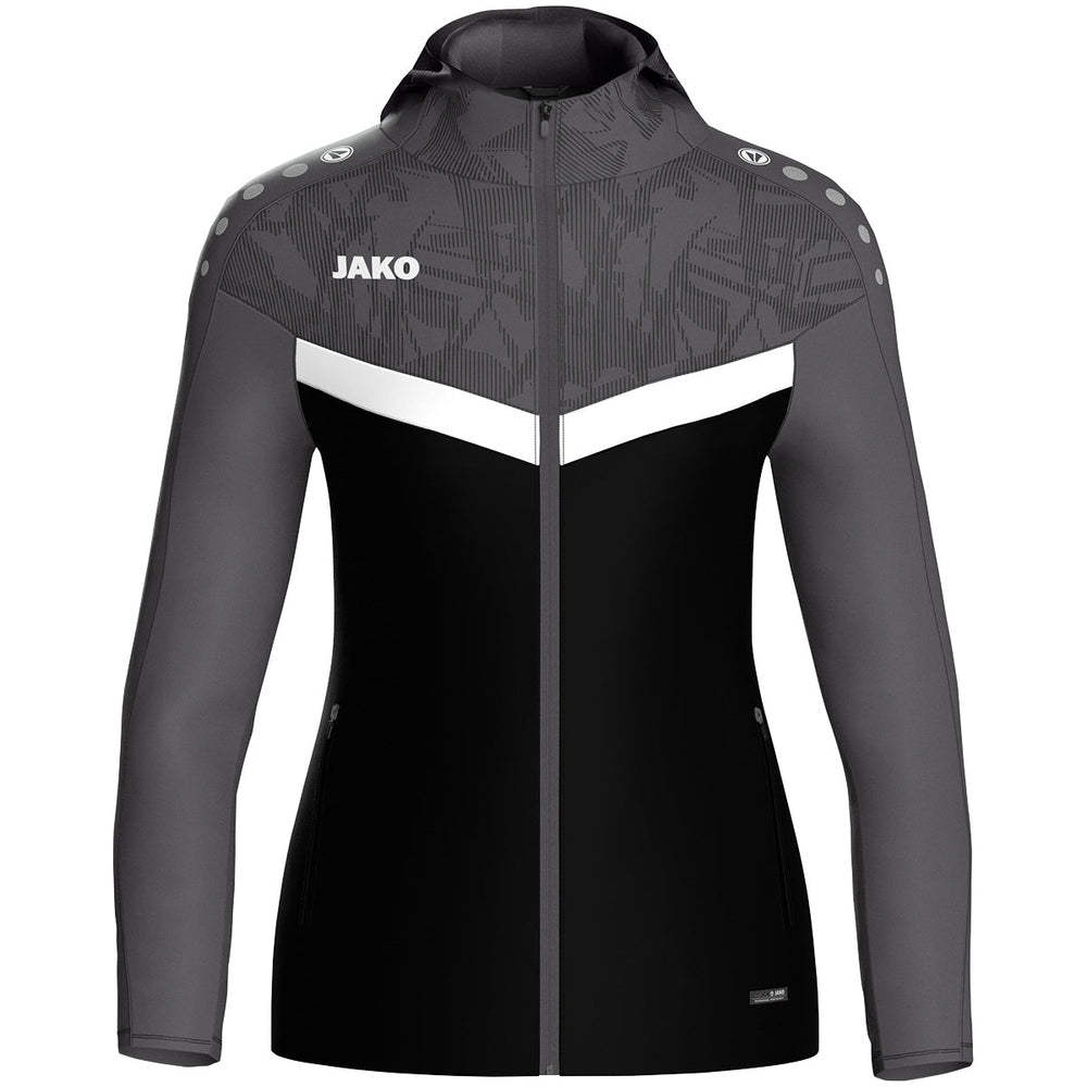 JAKO Kapuzenjacke Iconic Damen Schwarz