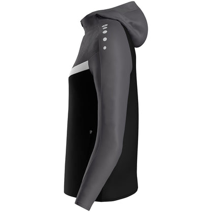 JAKO Kapuzenjacke Iconic Damen (schwarz/anthrazit)