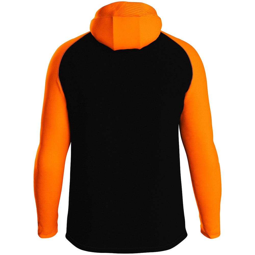 JAKO Kapuzenjacke Iconic (schwarz/neonorange)