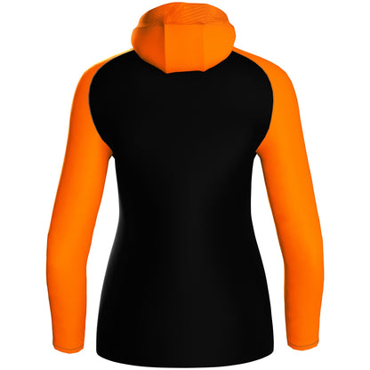 JAKO Kapuzenjacke Iconic Damen (schwarz/neonorange)