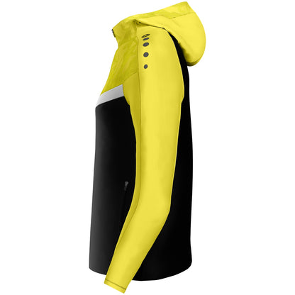 JAKO Kapuzenjacke Iconic Damen (schwarz/soft yellow)
