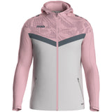JAKO Kapuzenjacke Iconic (soft grey/dusky pink/anthra light)