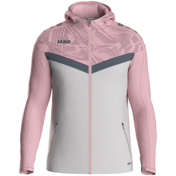 JAKO Kapuzenjacke Iconic (soft grey/dusky pink/anthra light)