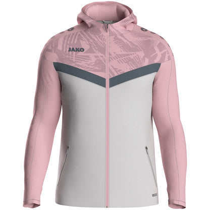 JAKO Kapuzenjacke Iconic (soft grey/dusky pink/anthra light)