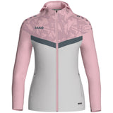 JAKO Kapuzenjacke Iconic Damen (soft grey/dusky pink/anthra light)