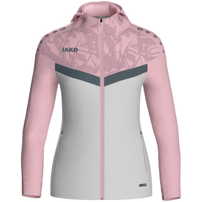JAKO Kapuzenjacke Iconic Damen (soft grey/dusky pink/anthra light)