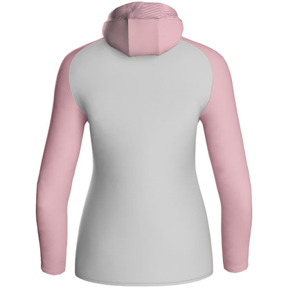 JAKO Kapuzenjacke Iconic Damen (soft grey/dusky pink/anthra light)
