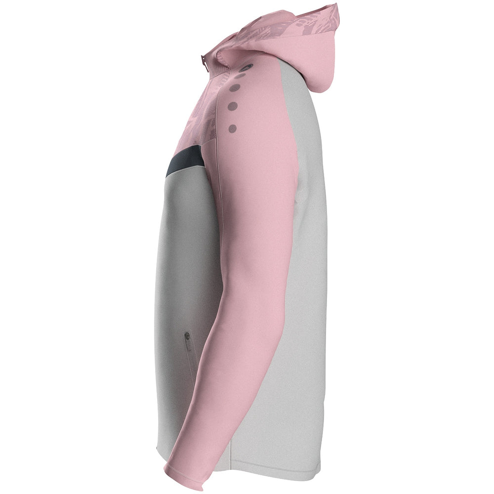 JAKO Kapuzenjacke Iconic (soft grey/dusky pink/anthra light)
