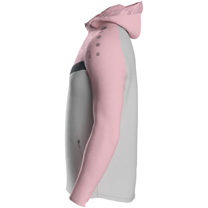 JAKO Kapuzenjacke Iconic (soft grey/dusky pink/anthra light)