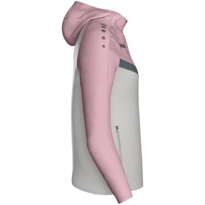 JAKO Kapuzenjacke Iconic Damen (soft grey/dusky pink/anthra light)