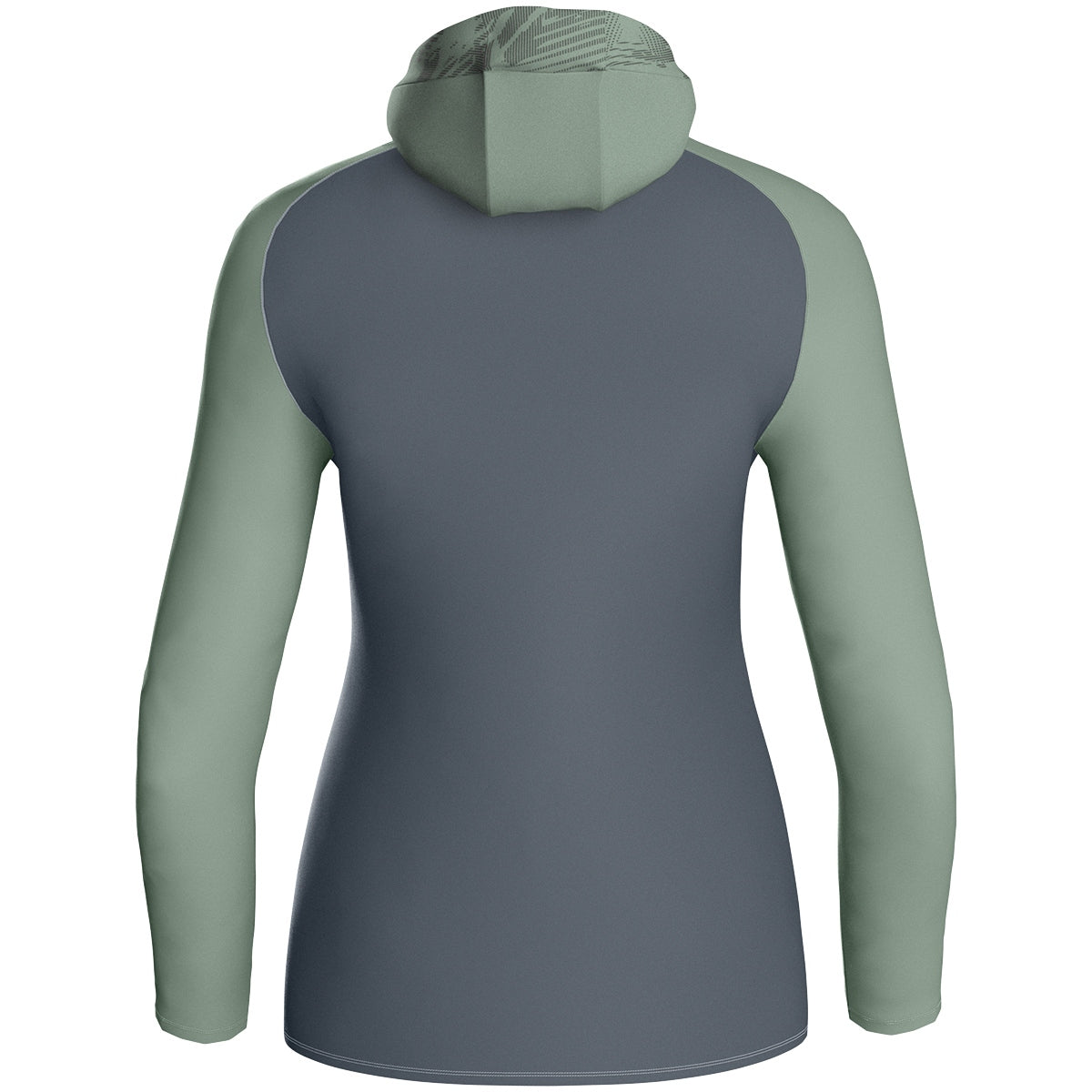 JAKO Kapuzenjacke Iconic Damen (anthra light/mintgrün/soft grey)