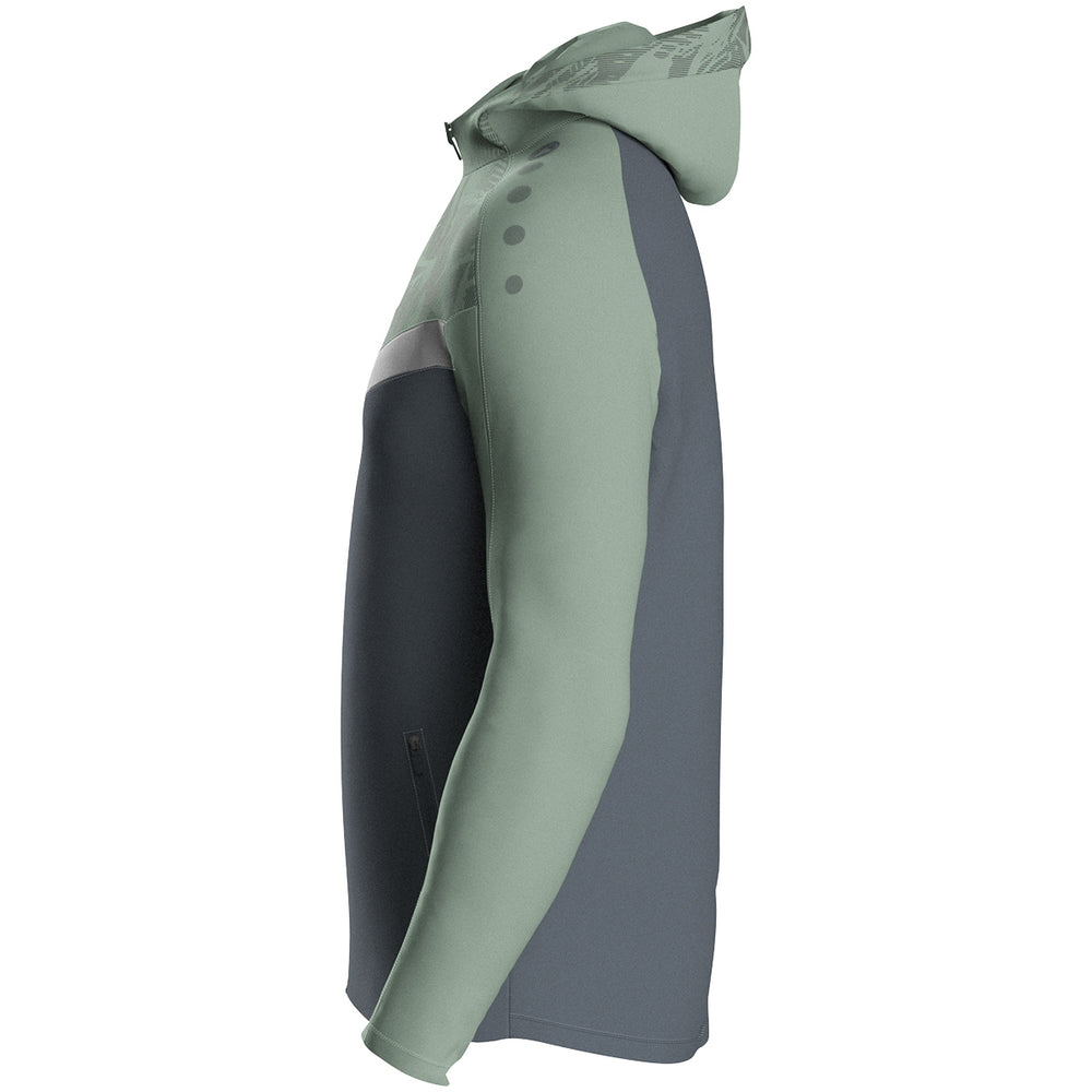 JAKO Kapuzenjacke Iconic (anthra light/mintgrün/soft grey)