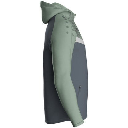 JAKO Kapuzenjacke Iconic (anthra light/mintgrün/soft grey)