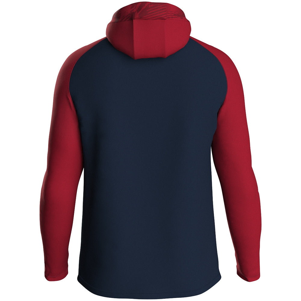 JAKO Kapuzenjacke Iconic (marine/chili rot)