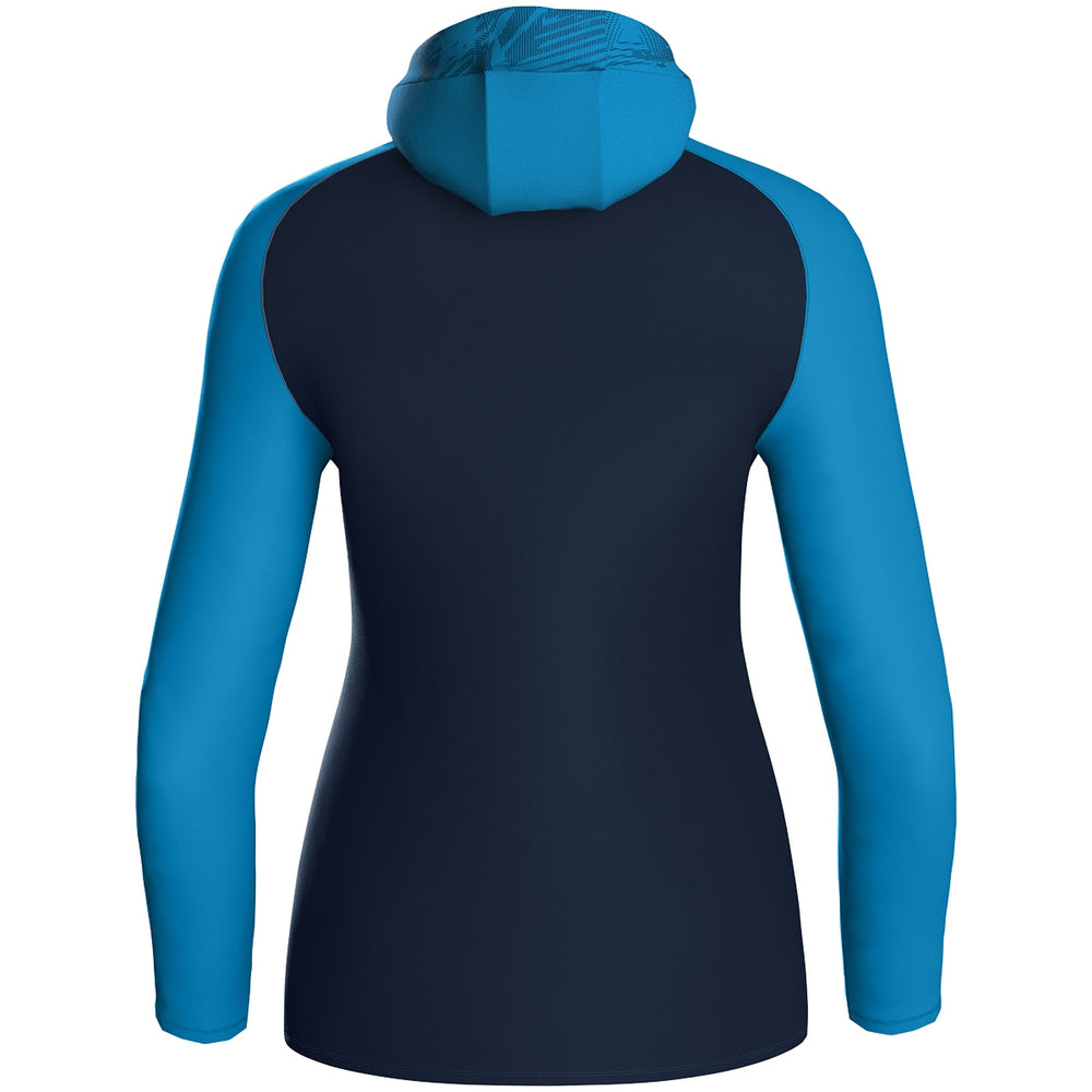 JAKO Kapuzenjacke Iconic Damen (marine/JAKO blau/neongelb)