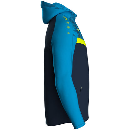 JAKO Kapuzenjacke Iconic (marine/JAKO blau/neongelb)