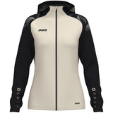 JAKO Kapuzenjacke Sonic Damen (off white/schwarz)