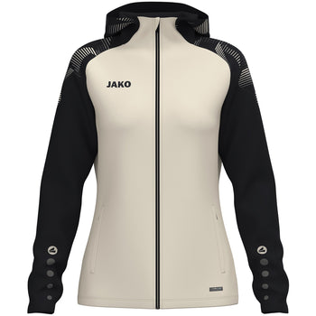 JAKO Kapuzenjacke Sonic Damen (off white/schwarz)