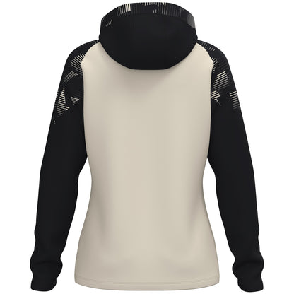 JAKO Kapuzenjacke Sonic Damen (off white/schwarz)