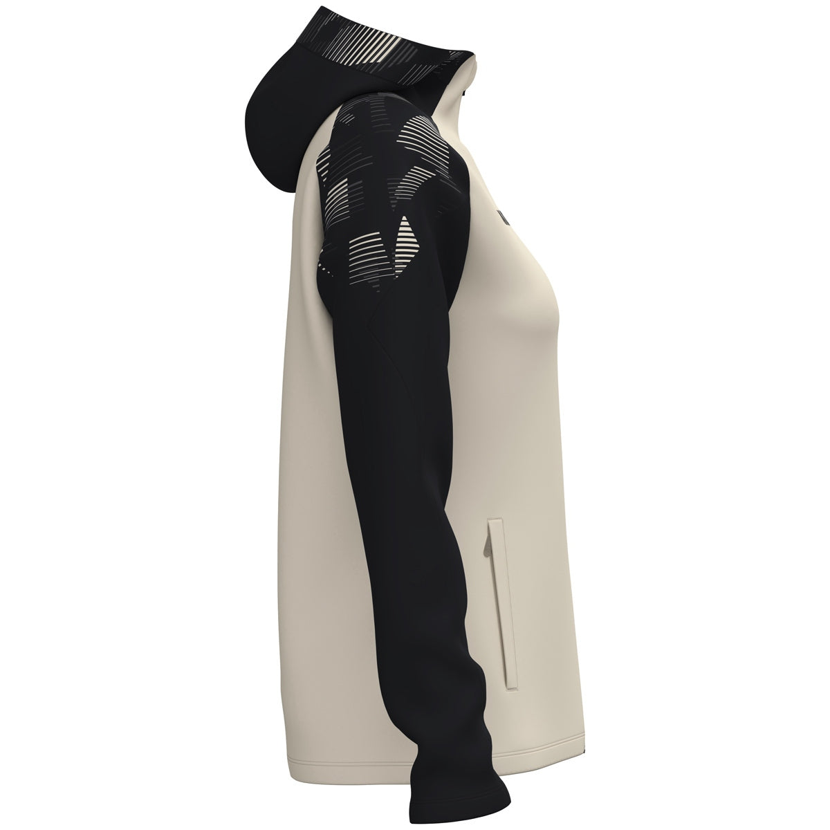 JAKO Kapuzenjacke Sonic Damen (off white/schwarz)