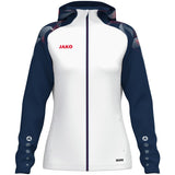 JAKO Kapuzenjacke Sonic Damen (weiß/marine/rot)