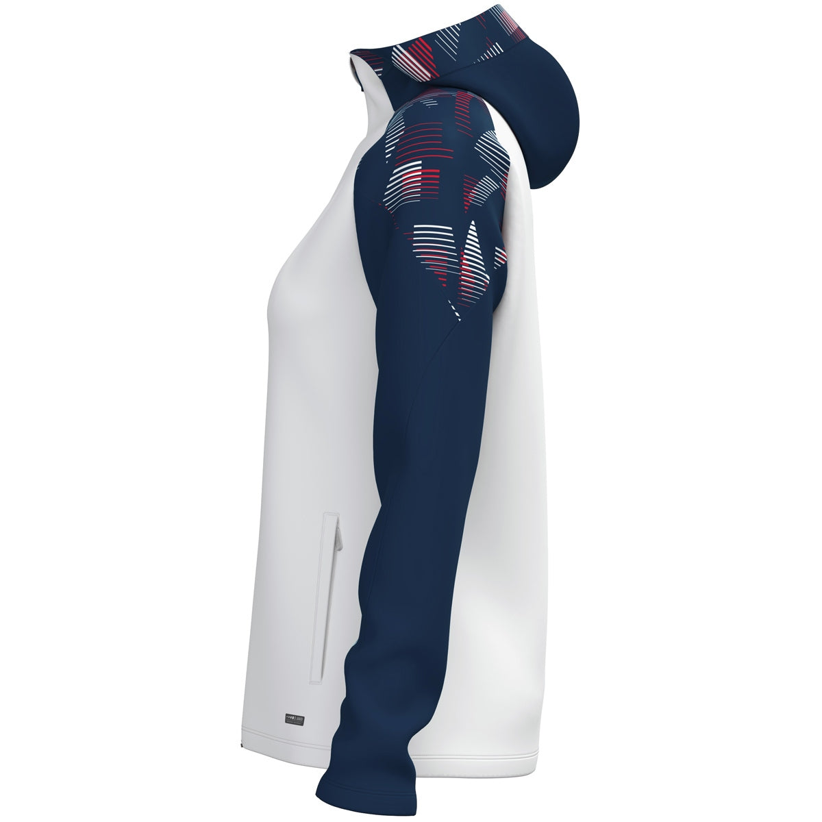 JAKO Kapuzenjacke Sonic Damen (weiß/marine/rot)