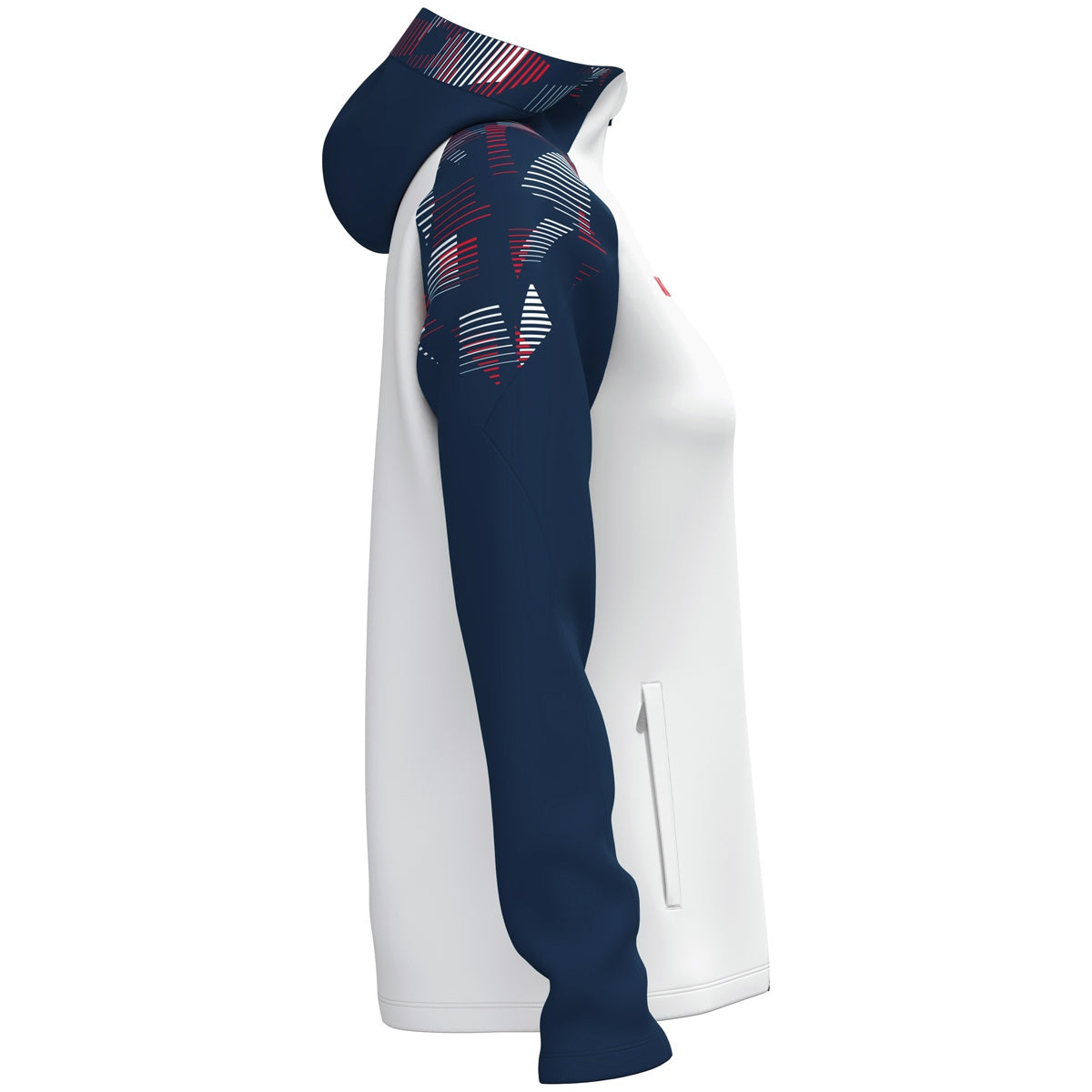JAKO Kapuzenjacke Sonic Damen (weiß/marine/rot)