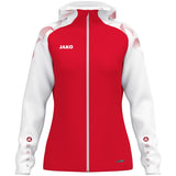 JAKO Kapuzenjacke Sonic Damen (rot/weiß)