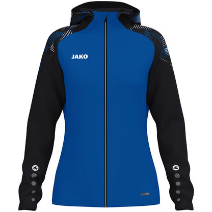 JAKO Kapuzenjacke Sonic Damen (royal/schwarz)