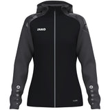JAKO Kapuzenjacke Sonic Damen (schwarz/anthrazit)