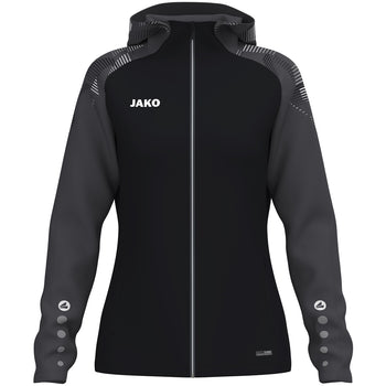JAKO Kapuzenjacke Sonic Damen (schwarz/anthrazit)