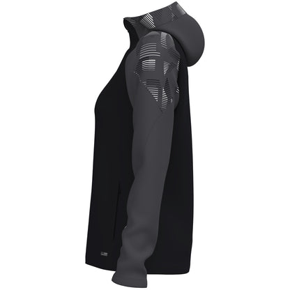 JAKO Kapuzenjacke Sonic Damen (schwarz/anthrazit)