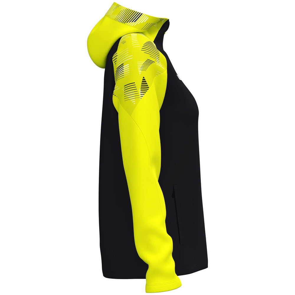 JAKO Kapuzenjacke Sonic Damen (schwarz/neongelb)