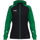 JAKO Kapuzenjacke Sonic Damen (schwarz/grün)